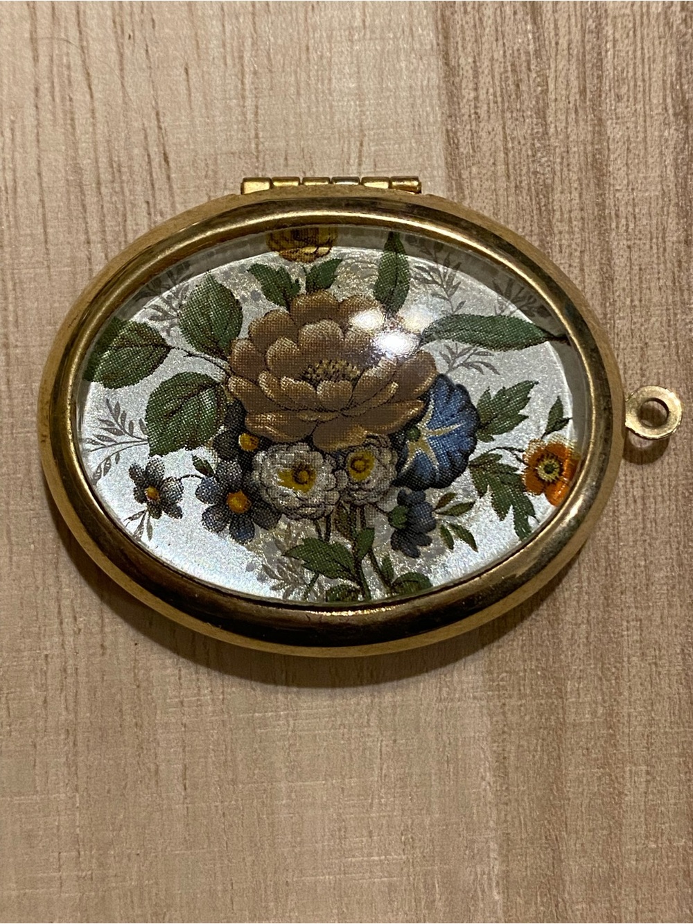 Vintage Floral Locket Pendant